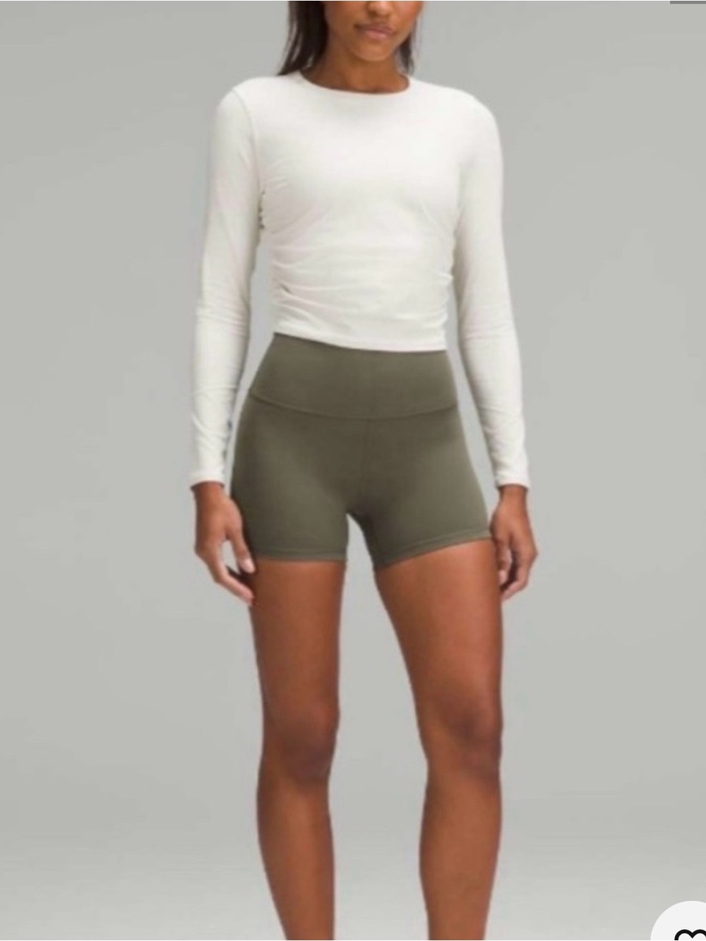 lululemon athletica Align High-Rise Shorts in Olive Green